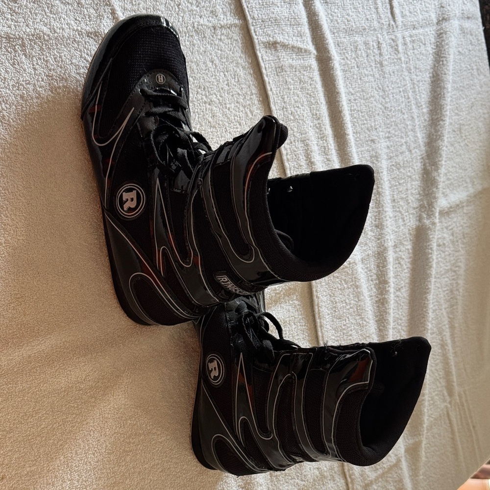 Ringside Men's Black High-Top Boxing Athletic Shoes
